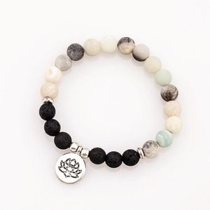 Amazonite lava diffuser bracelet w/free oil